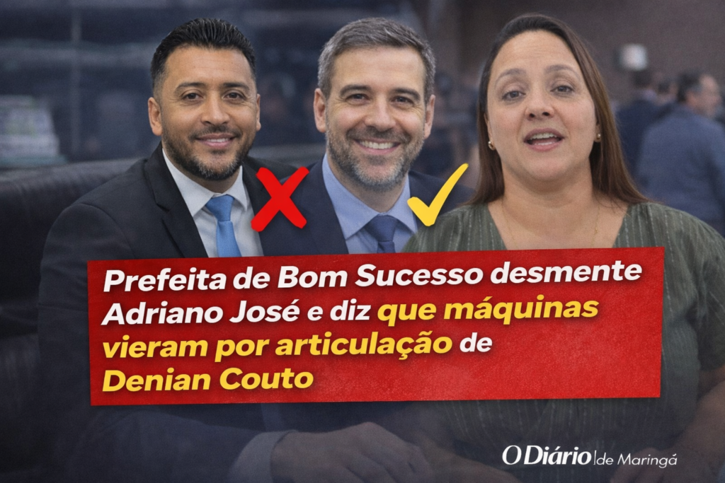 Prefeita de Bom Sucesso desmente Adriano José e afirma que conquista das máquinas foi articulada por Denian Couto