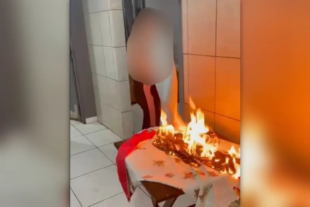 Mulher é presa após atear fogo em casa e esfaquear ex-namorado em Ceilândia