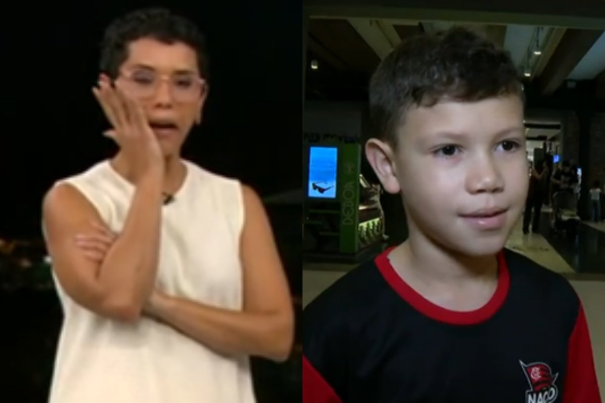 Menino faz homenagem emocionante ao pai falecido em reportagem da Globo