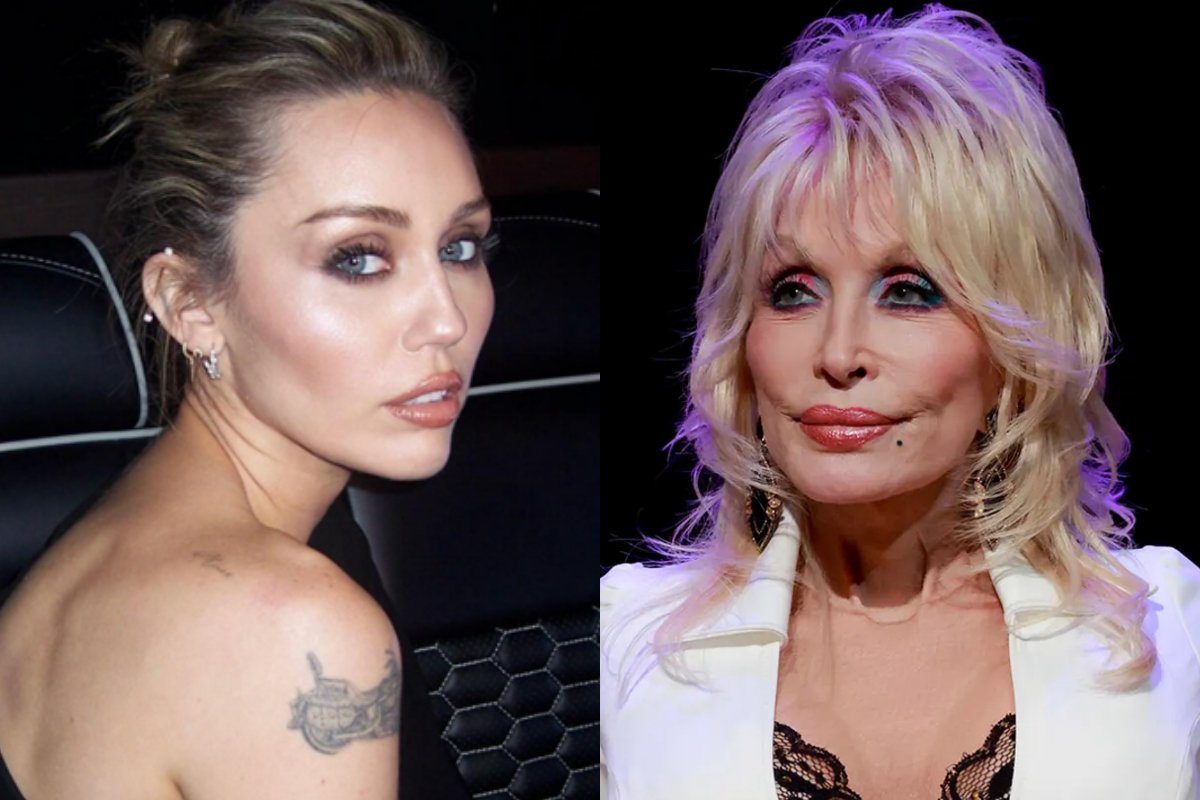 Miley Cyrus presta homenagem à madrinha Dolly Parton após sua morte
