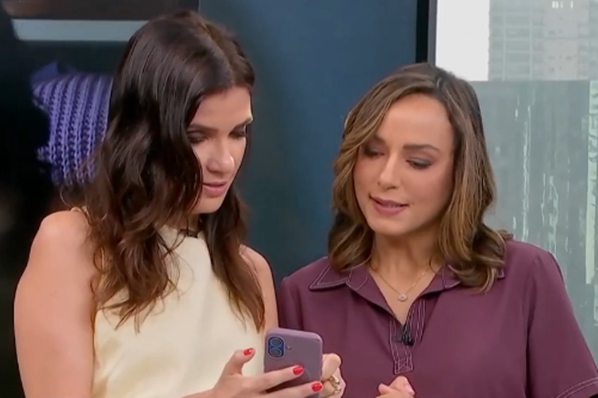 Sabina Simonato é chamada à atenção pela mãe durante programa ao vivo